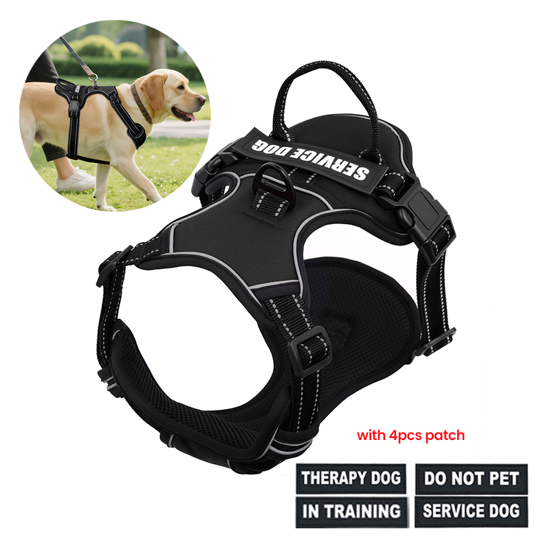 No Pull Dog Harness - Nylon verstellbares Hundegeschirr, kein Ziehen, Hundegeschirrweste