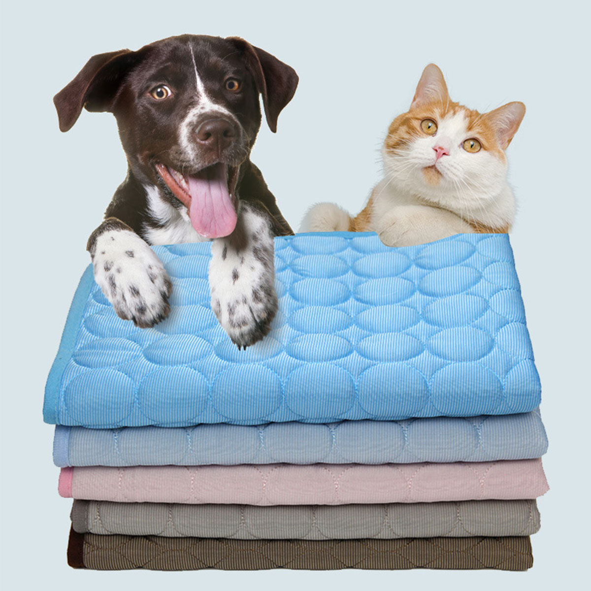 Calming Dog Bed - Haustier-Kühlmatte für Sommer, Katzen- und Hundebett,