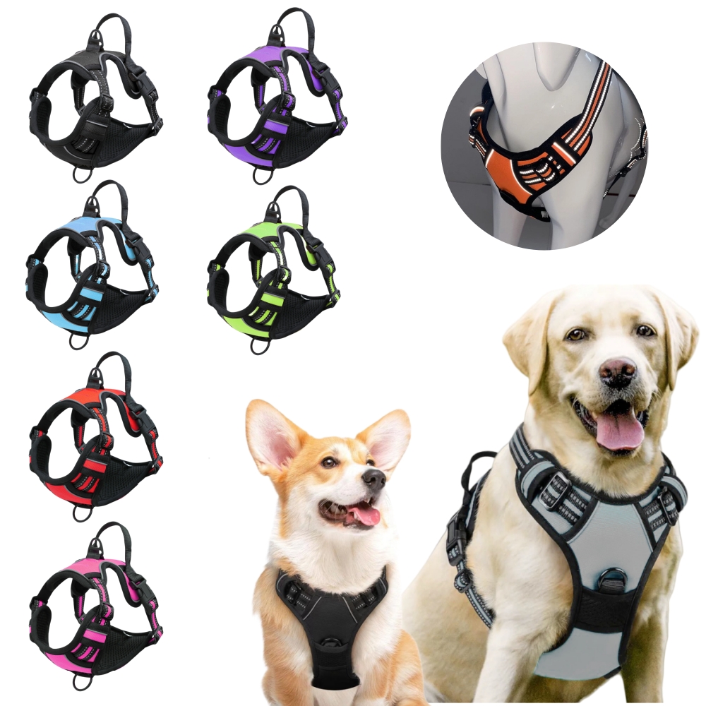No Pull Dog Harness - Zugsicheres Hundegeschirr für Große Hunde, Robustes
