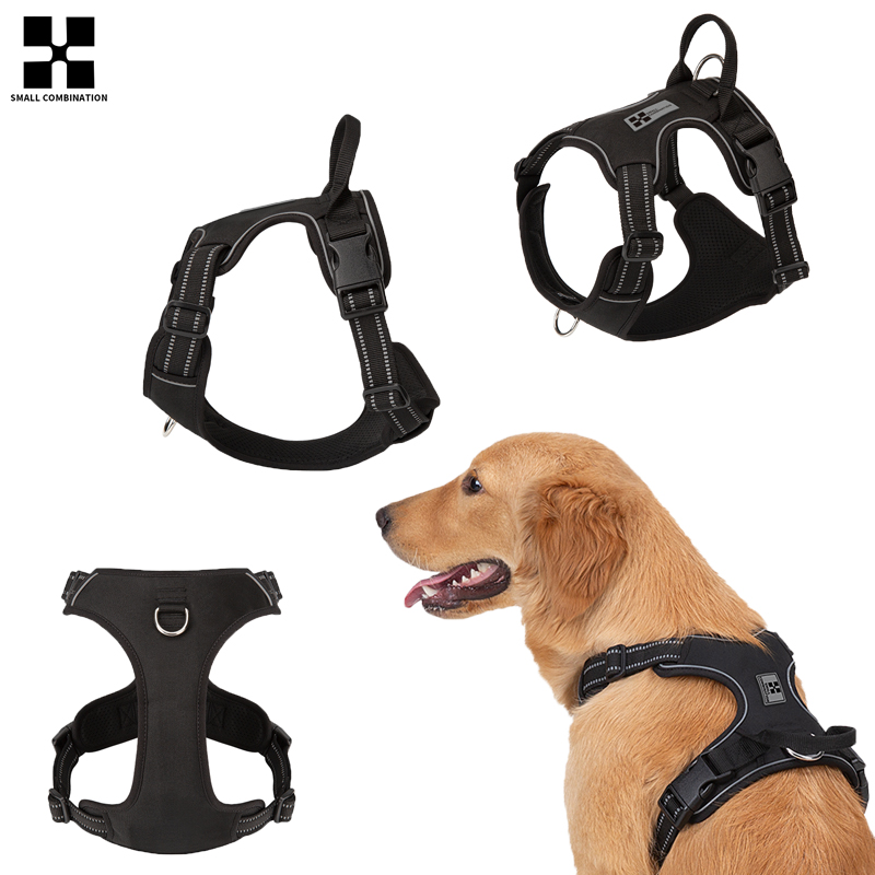 No Pull Dog Harness - KLEINE KOMBINATION Hundegeschirr, kein Ziehen, reflektierendes