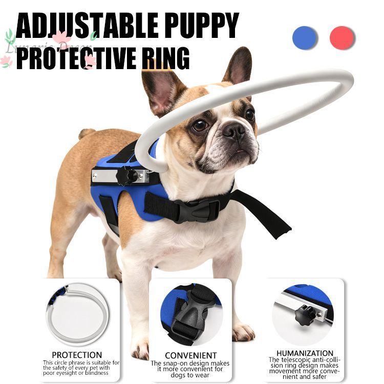 Pet Supplies Ringwood - Hindernisschutzabdeckung, Perlbaumwolle, verstellbarer Blindring gegen Kollisionen,