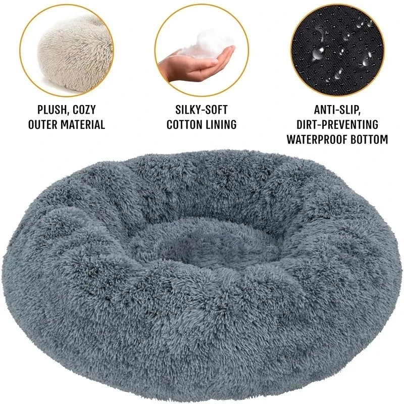 Rundes Plüsch-Hundebett Winter – Calming Dog Bed Bewertung und Preis